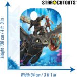 Toothless, Hiccup, Stormfly & Astrid (How To Train Your Dragon) Official Child Size Stand-In Cardboard Cutout / Standee - Image 3