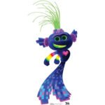 Trollex 'Techno Troll' (Trolls World Tour) Official Small Cardboard Cutout / Standee