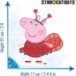 Peppa Pig 'Ladybird Costume' (Peppa Pig) Official Small Cardboard Cutout / Standee - Image 3