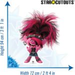 Queen Poppy 'Punk Style' (Trolls World Tour) Official Small Cardboard Cutout / Standee - Image 3