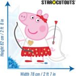 Peppa Pig 'Cupid Bow & Arrow' (Peppa Pig) Official Small Cardboard Cutout / Standee - Image 3