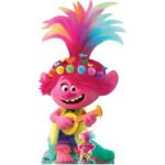 Queen Poppy ‘Playing Ukulele’ (Trolls World Tour) Official Lifesize + Mini Cardboard Cutout / Standee