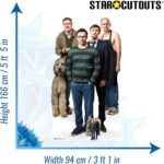 Jonny, Adam, Jim, Dad & Milson (Friday Night Dinner) Official Lifesize + Mini Cardboard Cutout / Standee - Image 3