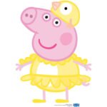 Peppa Pig 'Easter Chicken Costume' (Peppa Pig) Official Small Cardboard Cutout / Standee