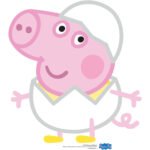 George Pig 'Easter Egg Costume' (Peppa Pig) Official Small Cardboard Cutout / Standee