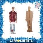 Justin Bieber 'Black & Red Shirt' (Canadian Singer) Official Lifesize + Mini Cardboard Cutout / Standee - Image 2