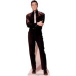 Elvis Presley 'Black Suit & White Tie' (American Singer) Official Lifesize Cardboard Cutout / Standee