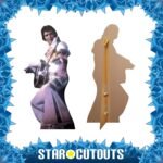 Elvis Presley 'White Jumpsuit & Guitar' (American Singer) Official Lifesize Cardboard Cutout / Standee - Image 2
