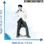 Elvis Presley 'White Jacket' (American Singer) Official Lifesize Cardboard Cutout / Standee - Image 3