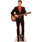 Elvis Presley 'Red Shirt & Guitar' (American Singer) Official Lifesize + Mini Cardboard Cutout / Standee