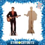 Elvis Presley 'Red Shirt & Guitar' (American Singer) Official Lifesize + Mini Cardboard Cutout / Standee - Image 2