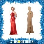Marilyn Monroe 'Red Gown' (American Actress) Official Lifesize Cardboard Cutout / Standee - Image 2