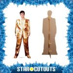Elvis Presley 'Gold Suit' (American Singer) Official Lifesize Cardboard Cutout / Standee - Image 2