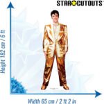 Elvis Presley 'Gold Suit' (American Singer) Official Lifesize Cardboard Cutout / Standee - Image 3