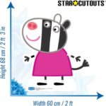 Zoe Zebra (Peppa Pig) Official Small Cardboard Cutout / Standee - Image 3