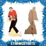 Elvis Presley 'Red Jacket & Guitar' (American Singer) Official Lifesize Cardboard Cutout / Standee - Image 2