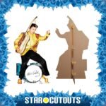Elvis Presley 'Gold Jacket & Drums' (American Singer) Official Lifesize Cardboard Cutout / Standee - Image 2