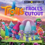 Trolls 'True Colours' Group (Trolls) Official Lifesize Cardboard Cutout / Standee - Image 4
