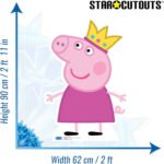 Peppa Pig 'Wearing Crown' (Peppa Pig) Official Small Cardboard Cutout / Standee - Image 3