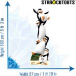 Penguins 'Topsy Turvy' (Madagascar) Official Lifesize + Mini Cardboard Cutout / Standee - Image 3