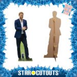 Prince Harry (Blue Jacket) 'Duke of Sussex' (British Royal Family) Lifesize + Mini Cardboard Cutout / Standee - Image 2