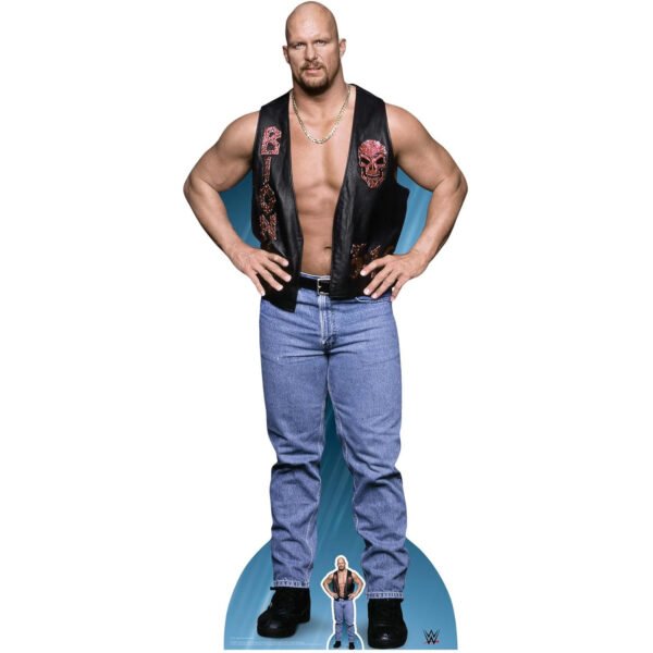 Steve Austin 'Stone Cold' (WWE) Official Lifesize + Mini Cardboard Cutout / Standee