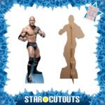 The Rock 'Dwayne Johnson' Fight Stance (WWE) Official Lifesize + Mini Cardboard Cutout / Standee - Image 2