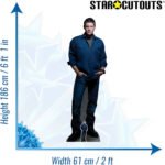 Dean Winchester 'Blue Shirt & Jeans' (Supernatural) Official Lifesize + Mini Cardboard Cutout / Standee - Image 3