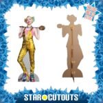 Harley Quinn 'Gold Jumpsuit' Margot Robbie (Birds of Prey) Official Lifesize + Mini Cardboard Cutout / Standee - Image 2