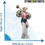 Harley Quinn 'Swinging Mallet' Margot Robbie (Birds of Prey) Official Lifesize + Mini Cardboard Cutout / Standee - Image 3