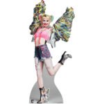 Harley Quinn 'Psychotic Happy Butterfly' Margot Robbie (Birds of Prey) Official Lifesize + Mini Cardboard Cutout / Standee