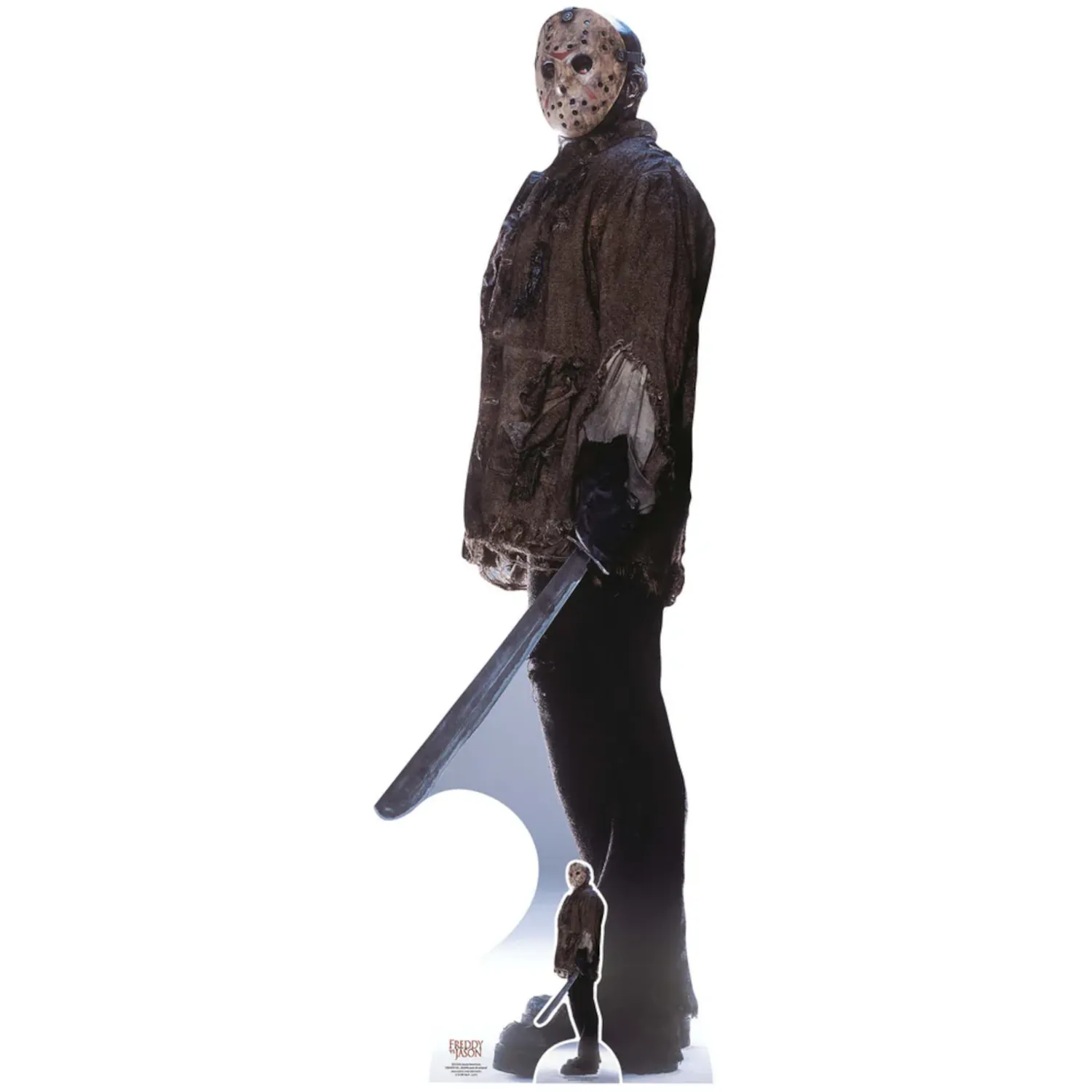 SC1593 Jason Voorhees Holding Machete (Freddy vs. Jason) Official Lifesize + Mini Cardboard Cutout Standee Jason Voorhees 'Holding Machete' (Freddy vs. Jason) Official Lifesize + Mini Cardboard Cutout / Standee - Image 1
