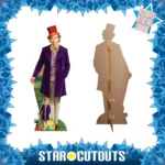 Willy Wonka (Willy Wonka & The Chocolate Factory) Official Lifesize + Mini Cardboard Cutout / Standee - Image 2