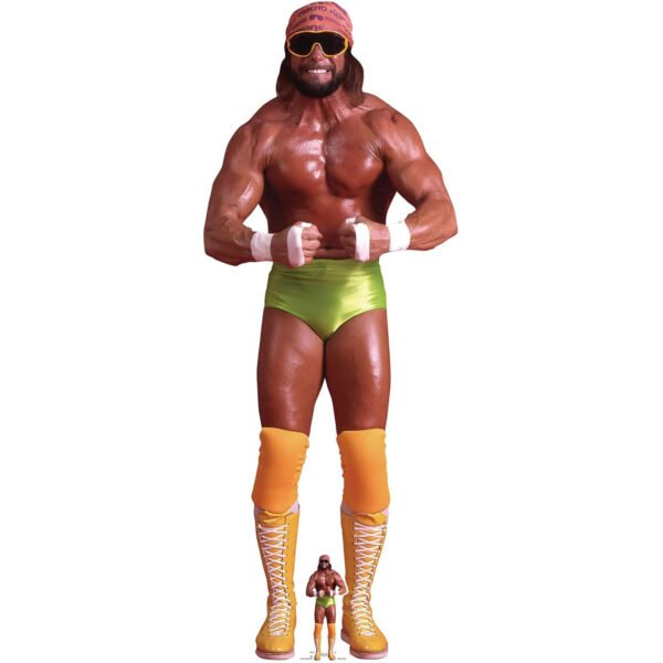 "Macho Man" Randy Savage 'Randy Mario Poffo' (WWE) Official Lifesize + Mini Cardboard Cutout / Standee