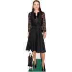 Rania Al Abdullah 'Black Dress' (Queen Rania of Jordan) Lifesize + Mini Cardboard Cutout / Standee