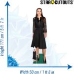 Rania Al Abdullah 'Black Dress' (Queen Rania of Jordan) Lifesize + Mini Cardboard Cutout / Standee - Image 3