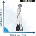 Marilyn Monroe 'Cocktail Dress' Black & White (American Actress) Official Lifesize + Mini Cardboard Cutout / Standee - Image 3