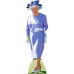 Queen Elizabeth II 'Lilac Dress' (British Royal Family) Lifesize Cardboard Cutout / Standee