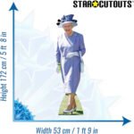 Queen Elizabeth II 'Lilac Dress' (British Royal Family) Lifesize Cardboard Cutout / Standee - Image 3
