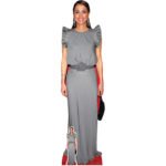 Rania Al Abdullah 'Grey Dress' (Queen Rania of Jordan) Lifesize + Mini Cardboard Cutout / Standee