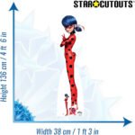 Ladybug (Miraculous: Tales of Ladybug & Cat Noir) Official Lifesize + Mini Cardboard Cutout / Standee - Image 3