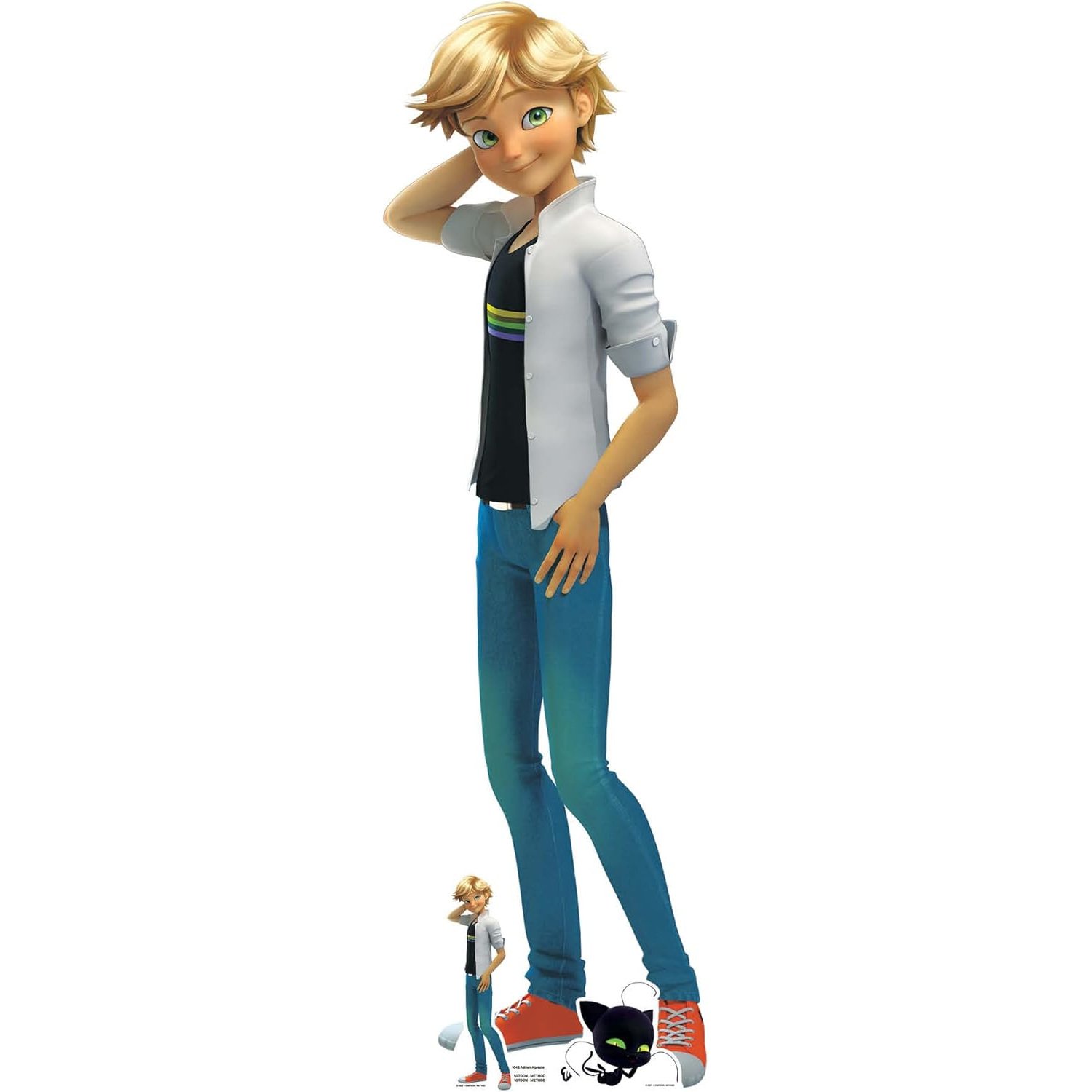SC4045 Adrien Agreste (Miraculous Tales of Ladybug & Cat Noir) Official Lifesize + Mini Cardboard Cutout Standee Adrien Agreste (Miraculous: Tales of Ladybug & Cat Noir) Official Lifesize + Mini Cardboard Cutout / Standee - Image 1