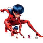 Ladybug 'Crouching' (Miraculous: Tales of Ladybug & Cat Noir) Official Lifesize + Mini Cardboard Cutout / Standee