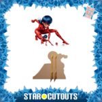 Ladybug 'Crouching' (Miraculous: Tales of Ladybug & Cat Noir) Official Lifesize + Mini Cardboard Cutout / Standee - Image 2