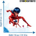 Ladybug 'Crouching' (Miraculous: Tales of Ladybug & Cat Noir) Official Lifesize + Mini Cardboard Cutout / Standee - Image 3
