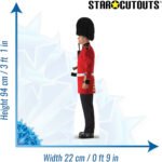 Buckingham Palace Guard 'Facing Left' (King's Guard) Mini Cardboard Cutout / Standee - Image 3