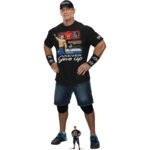 John Cena 'Black T-Shirt' (WWE) Official Lifesize + Mini Cardboard Cutout / Standee