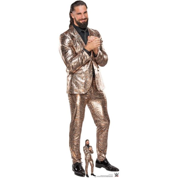 Seth Rollins 'Colby Daniel Lopez' Gold Suit (WWE) Official Lifesize + Mini Cardboard Cutout / Standee