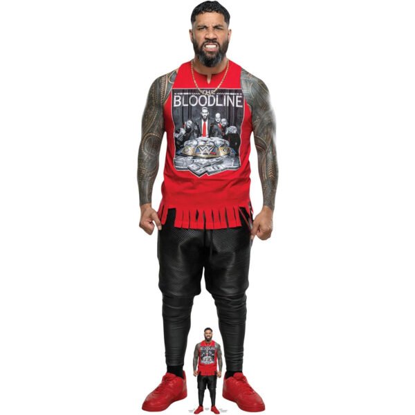 Jey Uso 'Joshua Samuel Fatu' (WWE) Official Lifesize + Mini Cardboard Cutout / Standee