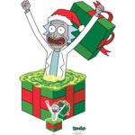 Rick Sanchez 'Christmas Surprise' (Rick And Morty) Official Lifesize + Mini Cardboard Cutout / Standee